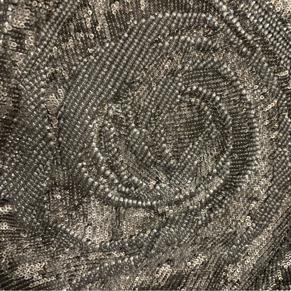 GORGEOUS! Valentino Garavani Sequin Glam Satchel Hobo - Picture 14 of 15